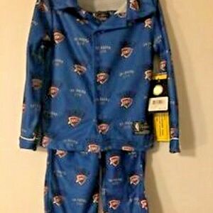 OKC THUNDER BOYS FLANNEL UNK PAJAMAS SET